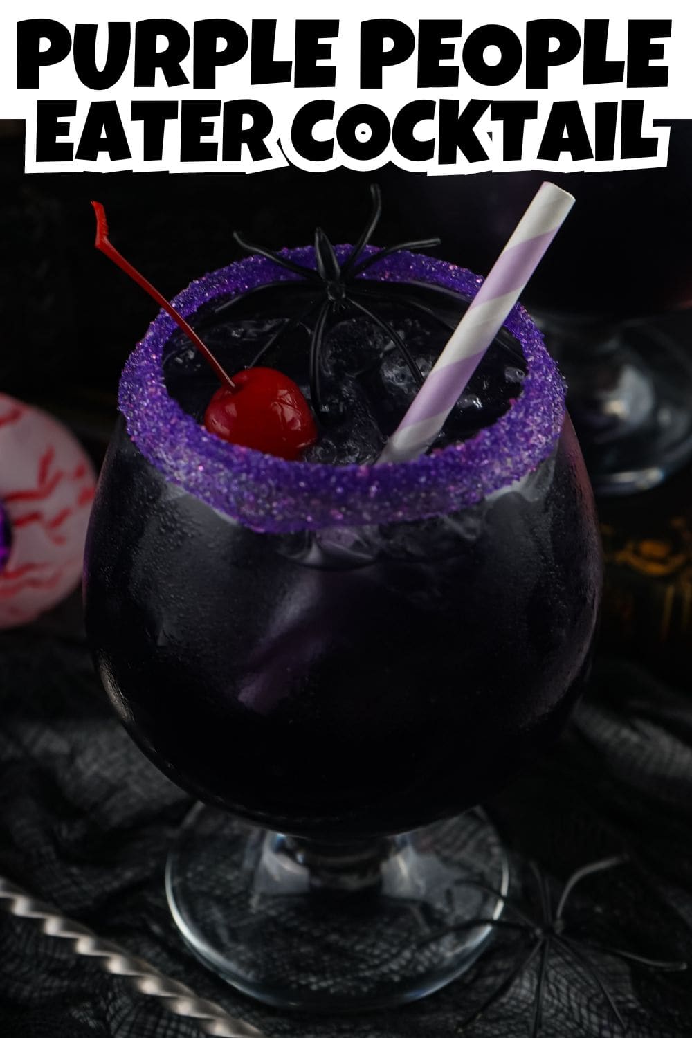 Purple People Eater Cocktail Pin.