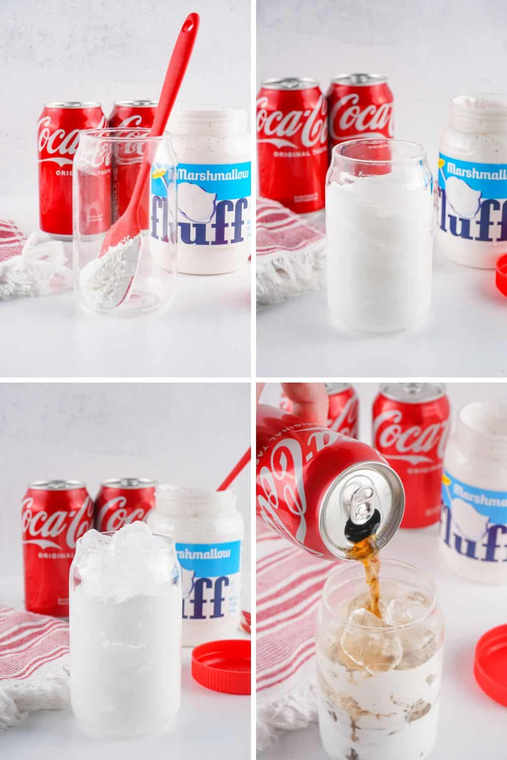 Steps to make Fluffy Coke recipe.