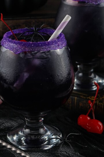 Purple Halloween Cocktail.