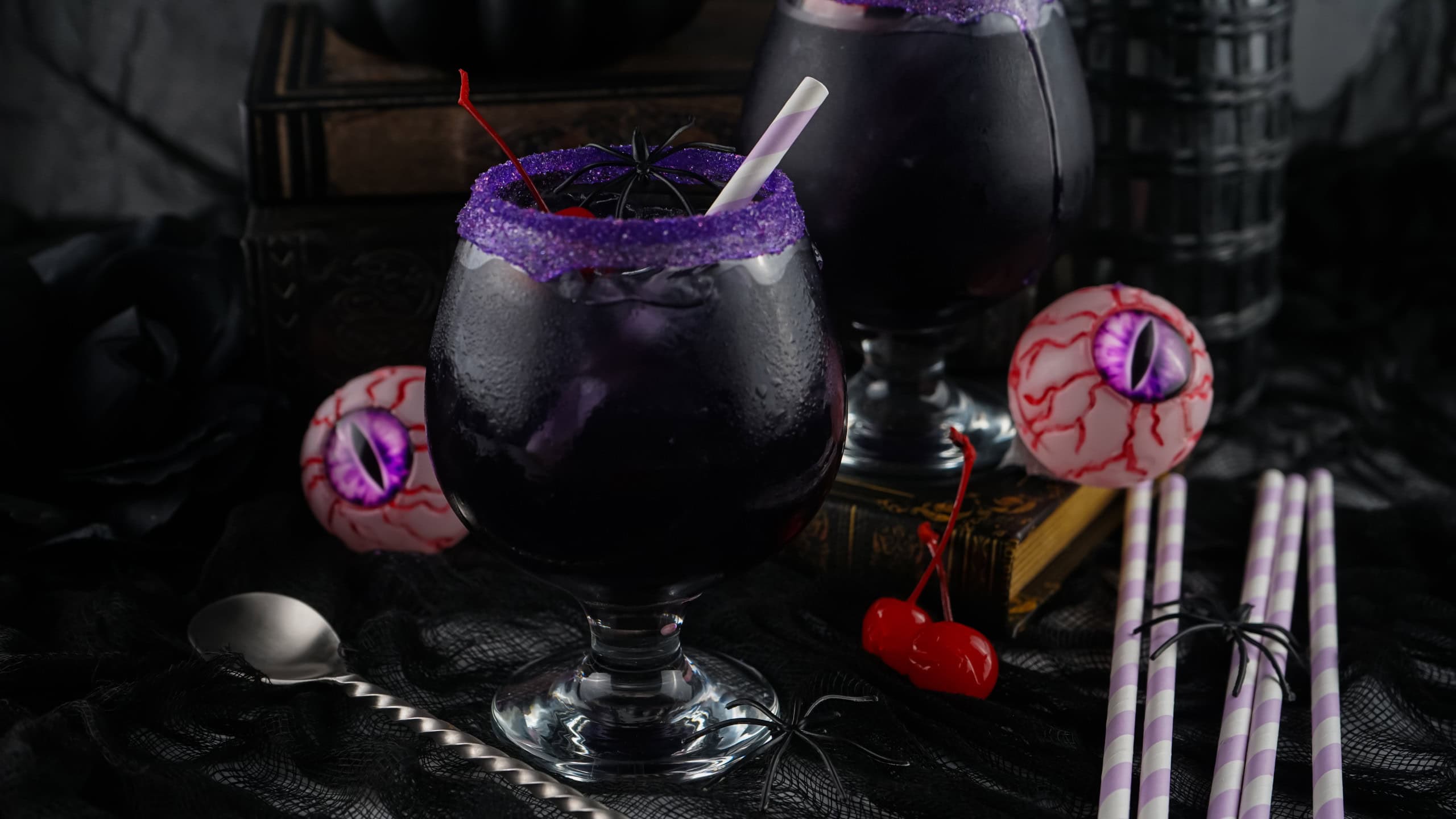 Purple Halloween Cocktail.