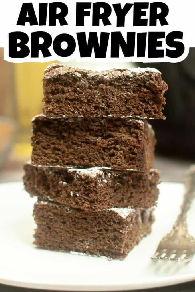 Air Fryer Brownies Pin.