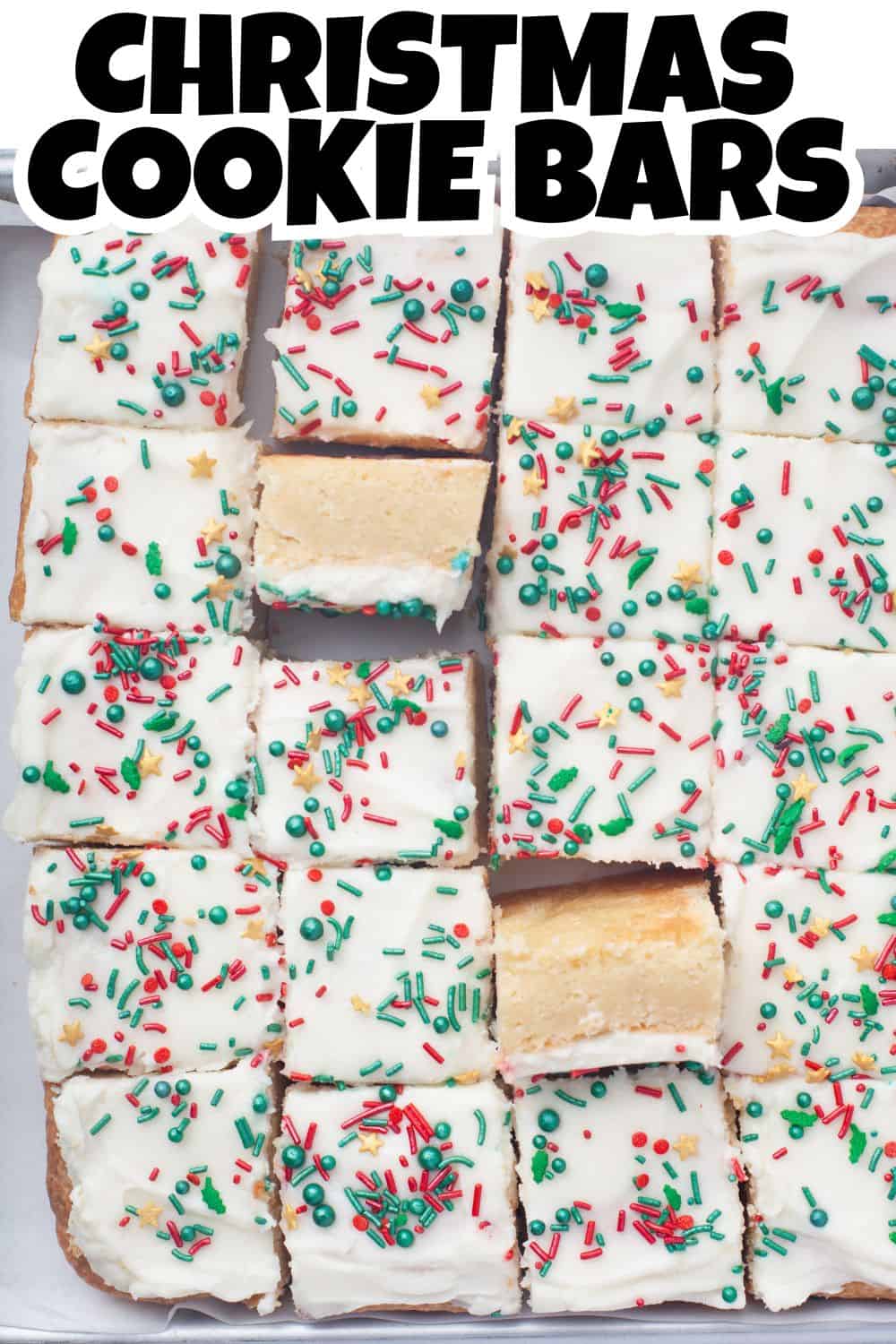Christmas Sugar Cookie Bars Pin.