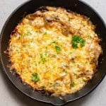 Overhead view of French Onion Soup Casserole.