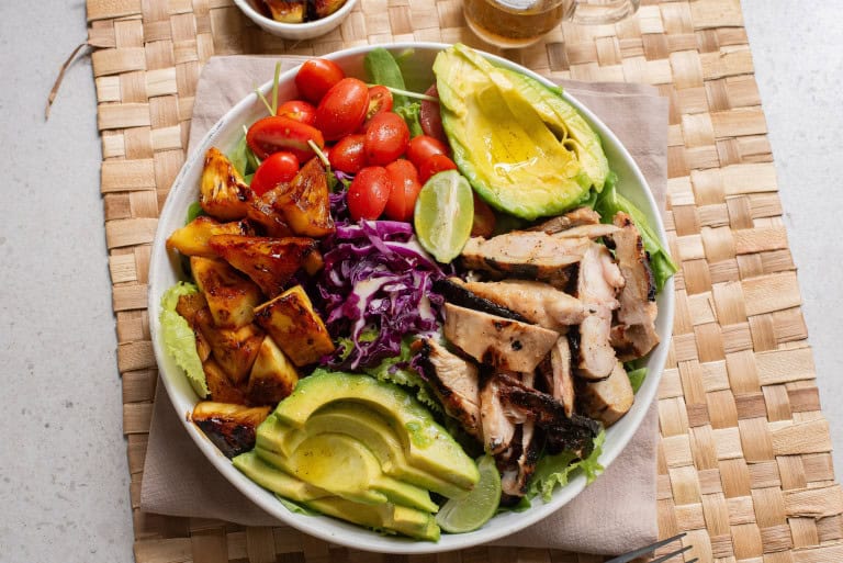 Chicken and Pineapple Salad with Avocado