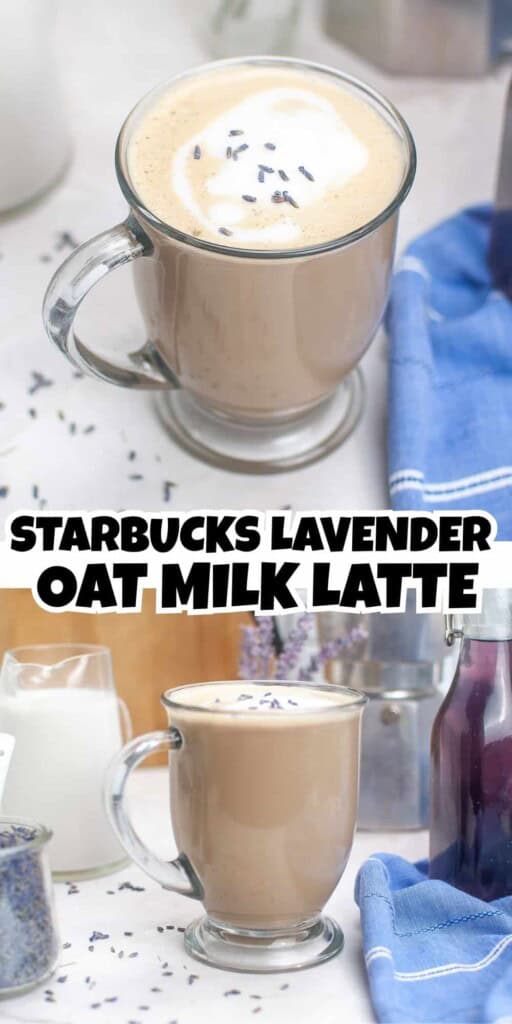 Starbucks Lavender Oat Milk Latte Pin.