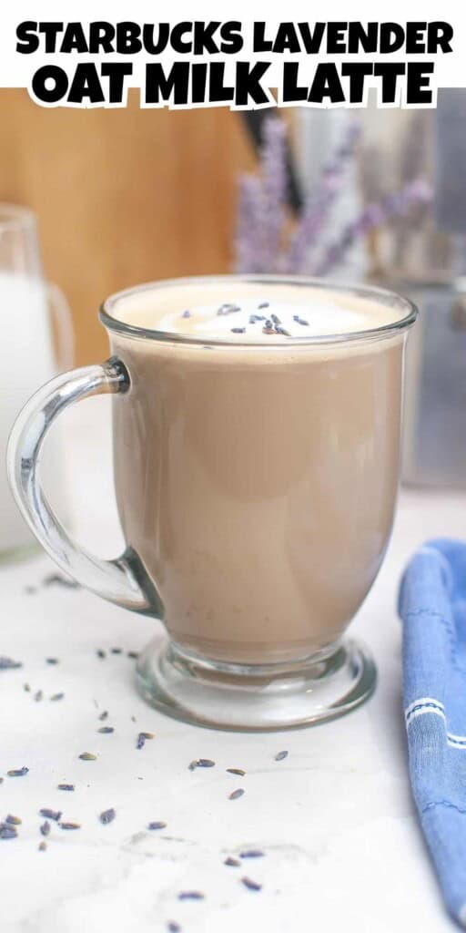 Starbucks Lavender Oat Milk Latte Pin.