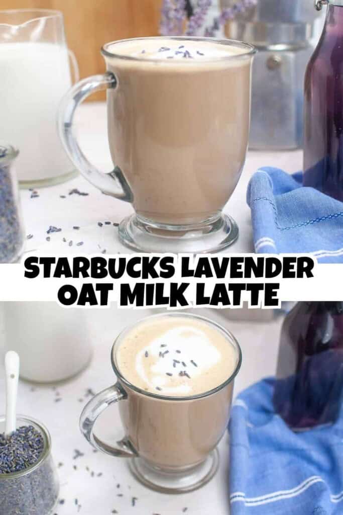 Starbucks Lavender Oat Milk Latte Pin.