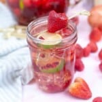 Glass of Valentine Sangria.