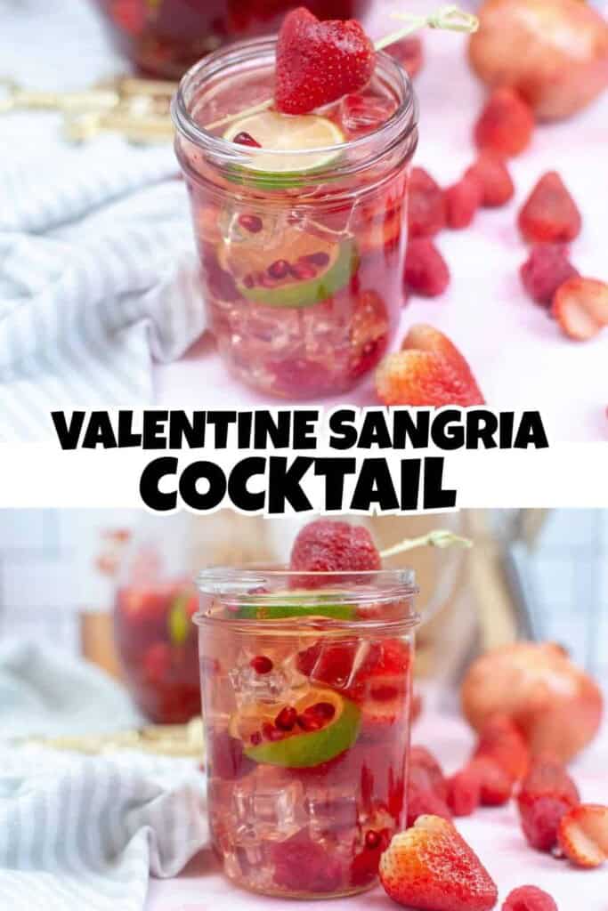 Valentine Sangria Cocktail Pin.