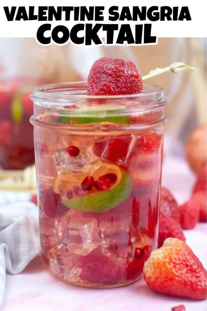 Valentine Sangria Cocktail Pin.