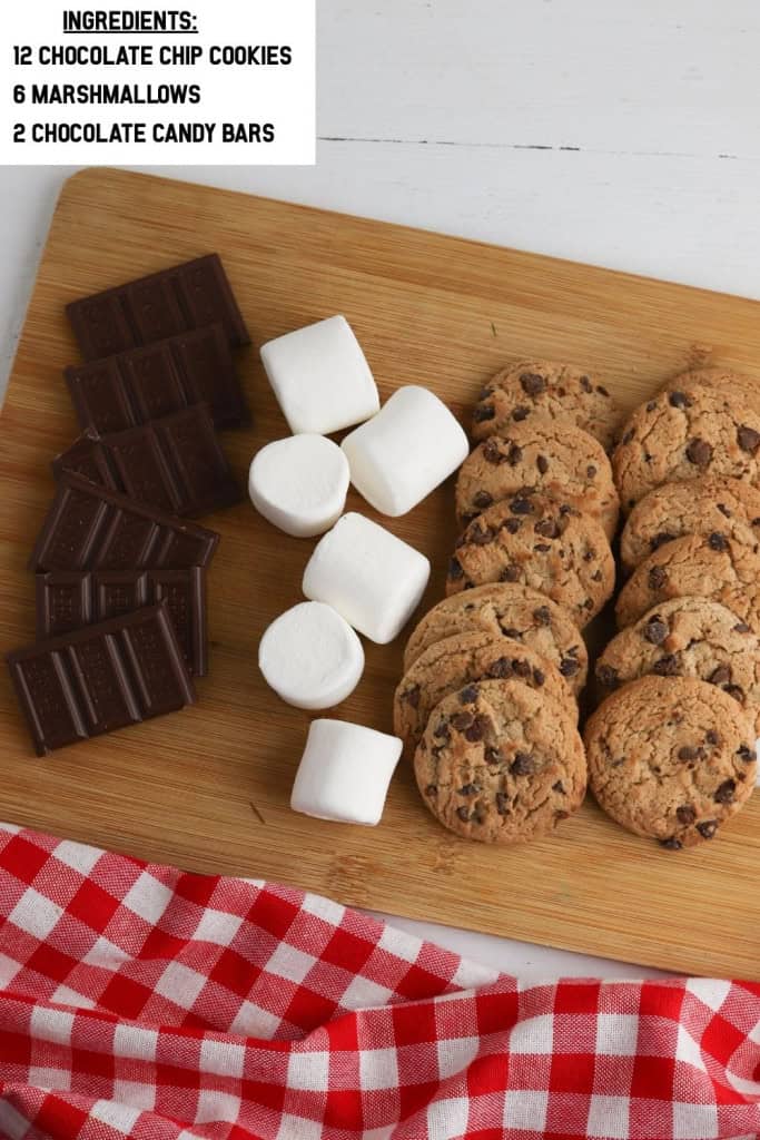Overhead view of stores ingredients.