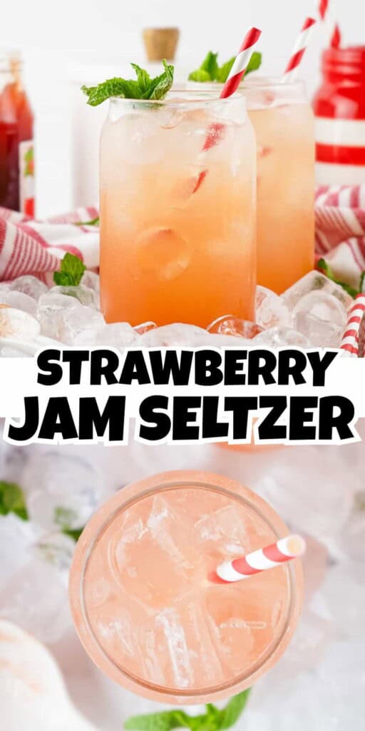 Strawberry Jam Seltzer Pin.