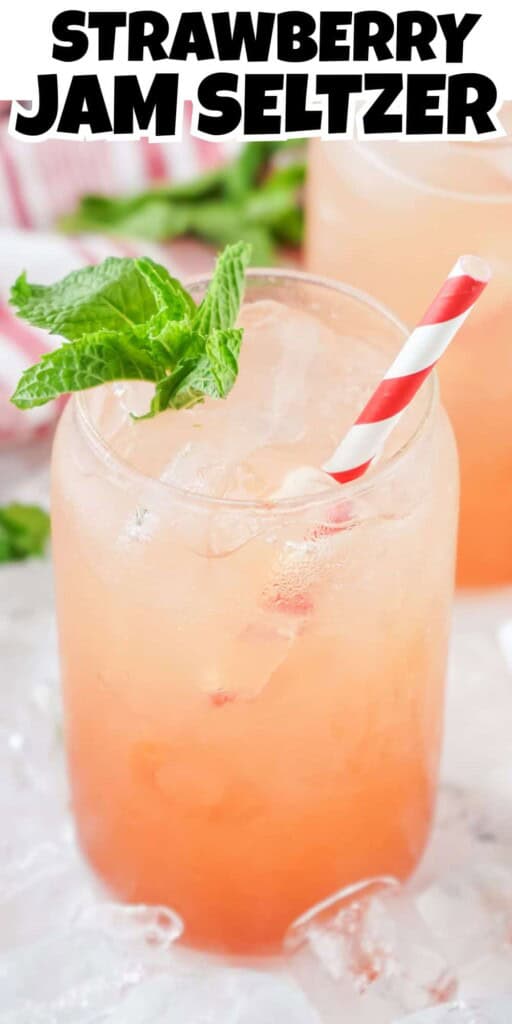 Strawberry Jam Seltzer Pin.