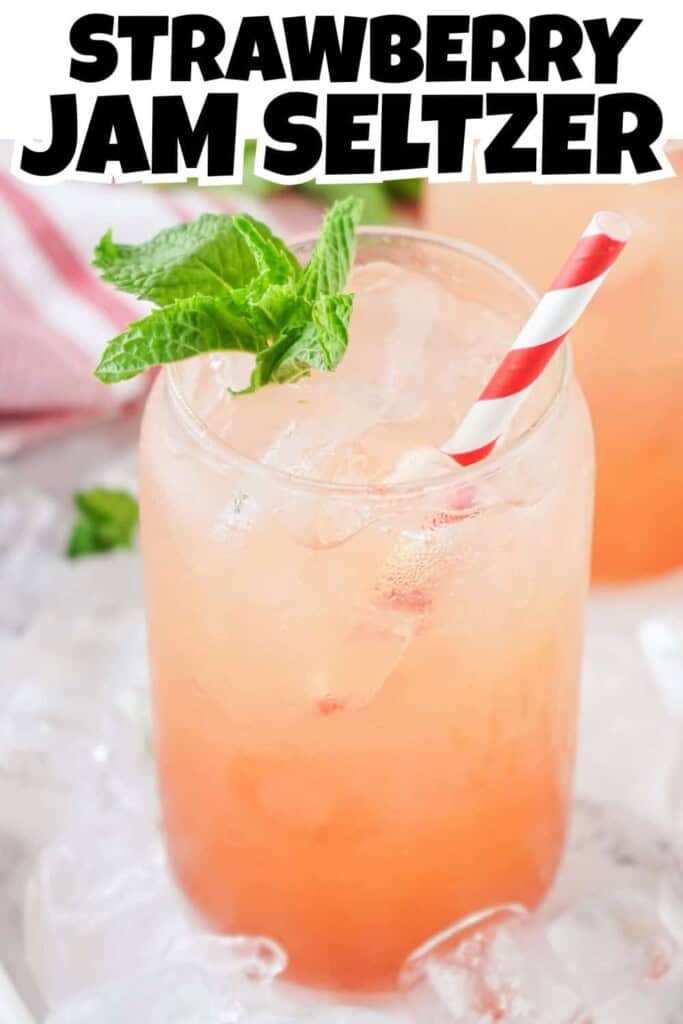 Strawberry Jam Seltzer Pin.