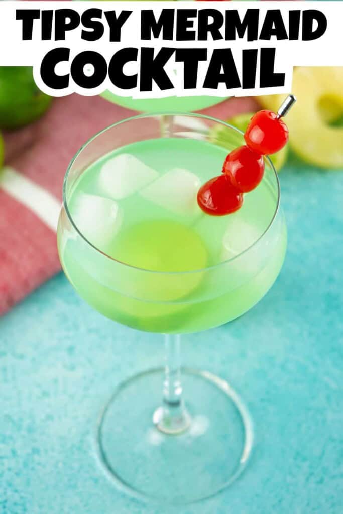 Tipsy Mermaid Cocktail Pin.