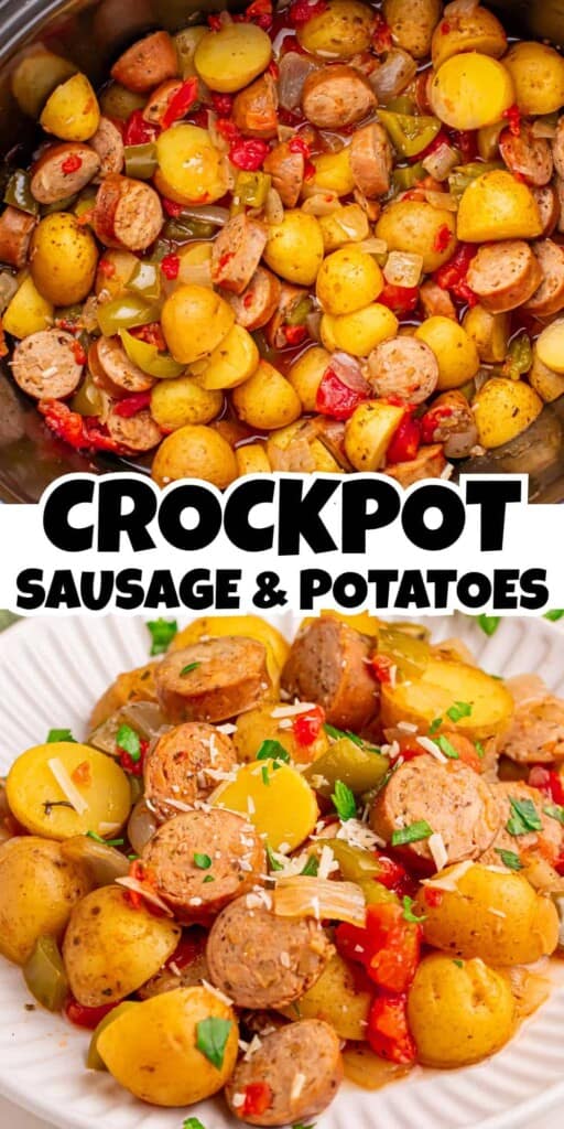 Crockpot Sausage and Potatoes Pin.