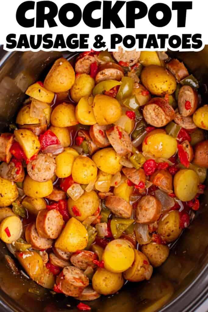 Crockpot Sausage and Potatoes Pin.