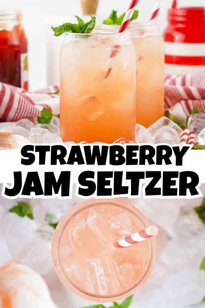 Strawberry Jam Seltzer Pin.