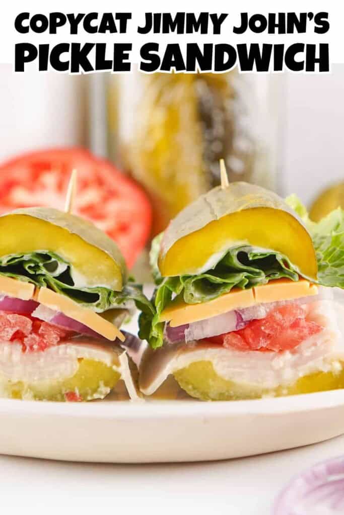 Copycat Jimmy John's Pickle Sandwich Pin.