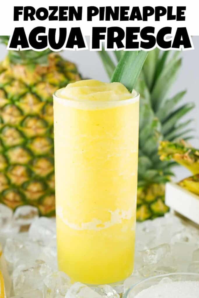 Frozen Pineapple Agua Fresca Pin.