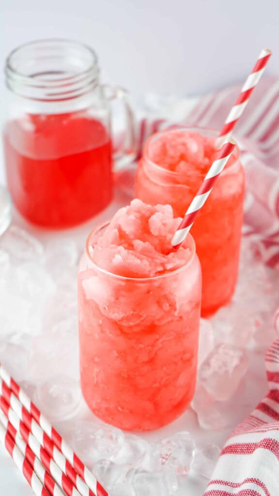 Hawaiian Punch Frozen Slushies side-by-side.