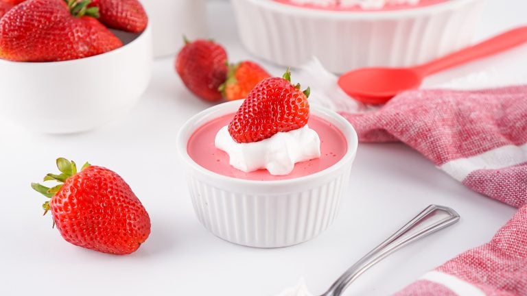 Fluffy Strawberry Jello.