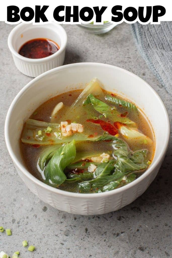 Bowl of Boy Choy Soup.