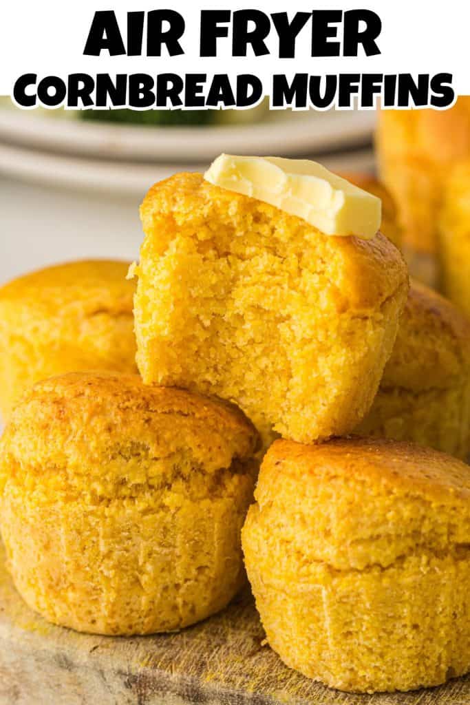 Air Fryer Cornbread Muffins Pin.