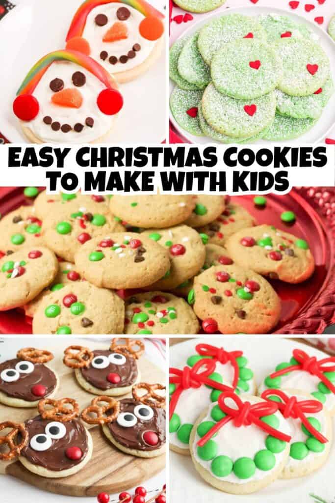 Easy Christmas Cookies to Make with Kids Pin.