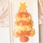 Cheese and pepperoni cracker tree.