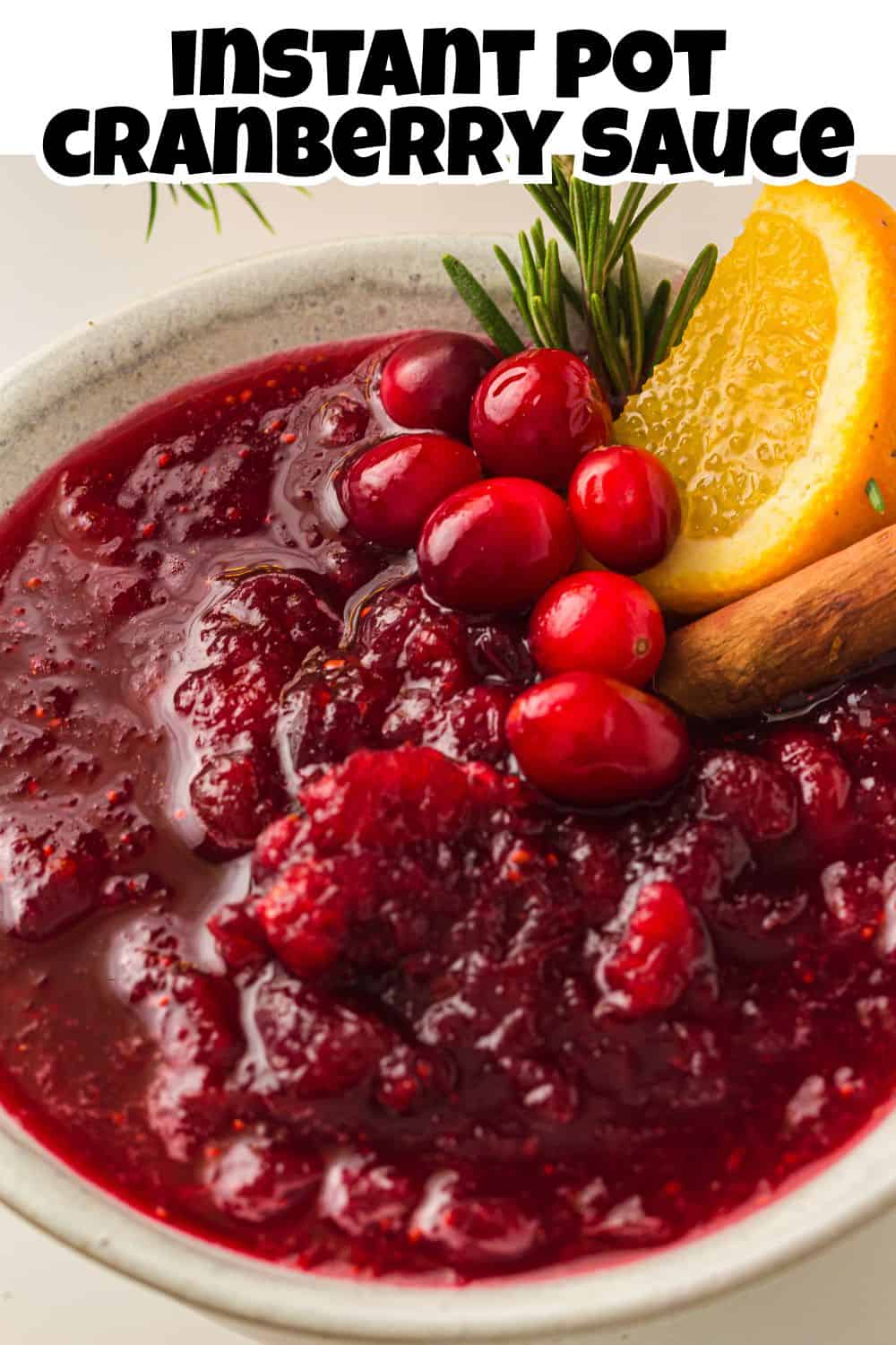 Instant Pot Cranberry Sauce Pin.