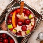 Overhead view of Thanksgiving Punch.