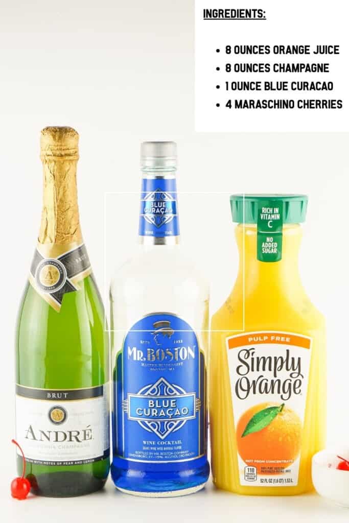 Grinch Cocktail Ingredients.