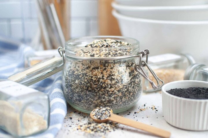 Everything Bagel Seasoning in a Jar.