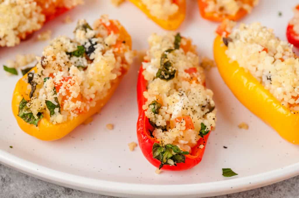 Cous cows stuffed peppers.