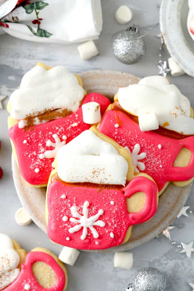 Hot cocoa mug cookies