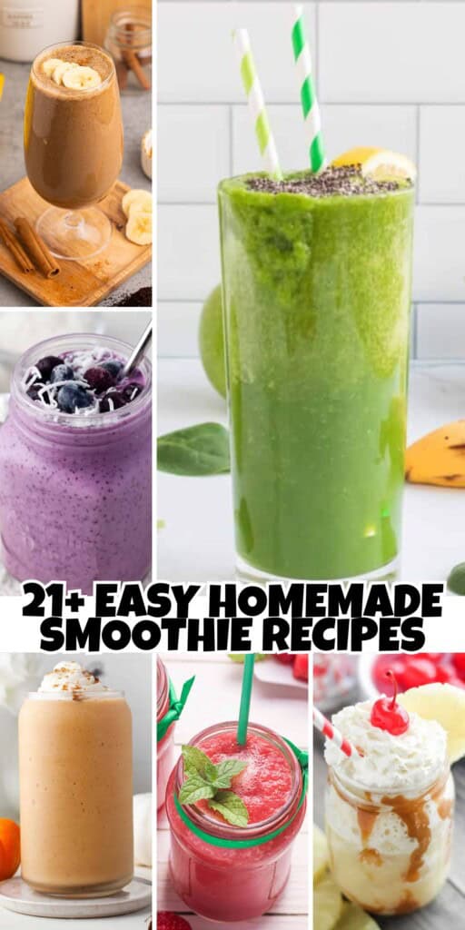 21+ Smoothie Recipes Pin.