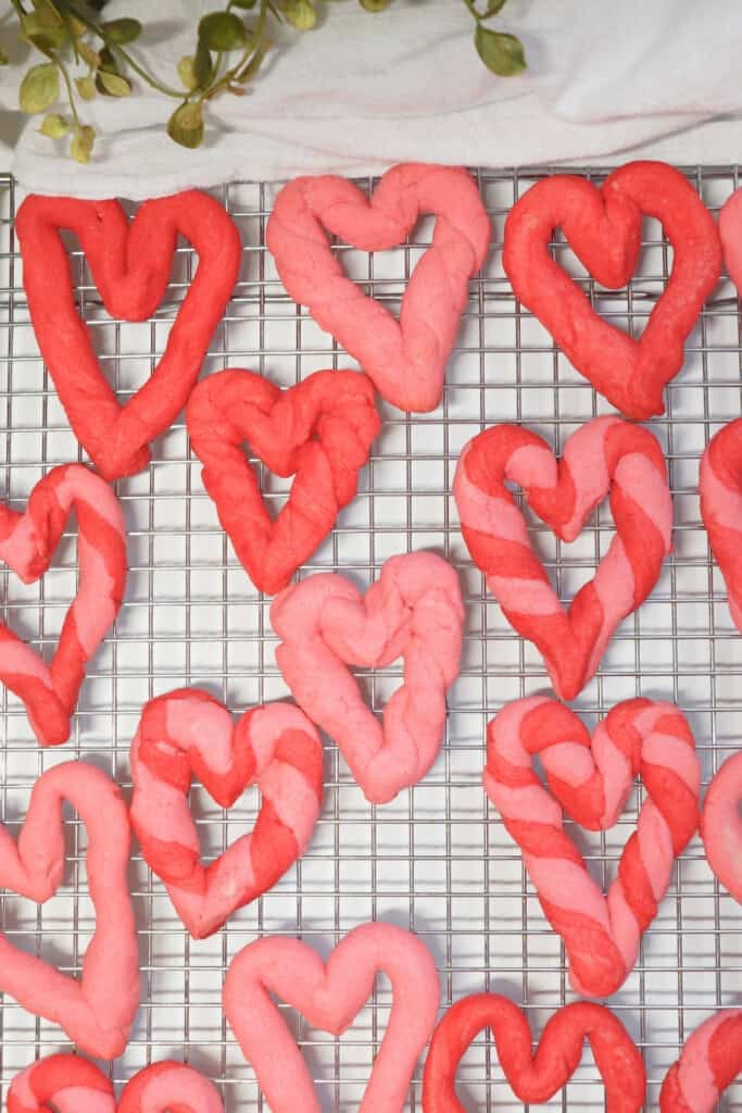 Almond Valentine's Day Cookies.
