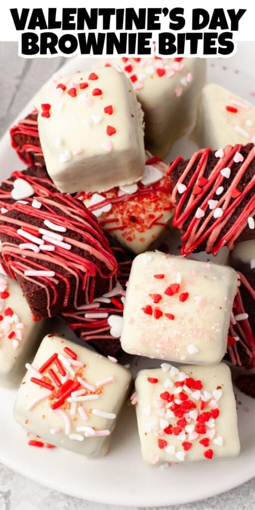 Valentine's Day Brownie Bites Pin.
