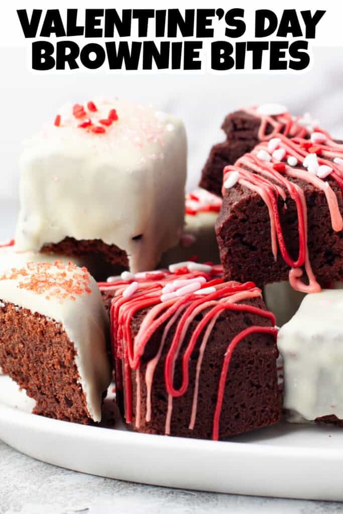 Valentine's Day Brownie Bites Pin.