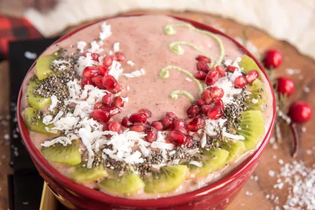 Strawberry Banana Smoothie Bowl.