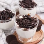 TikTok Japanese Cheesecake with Oreos.