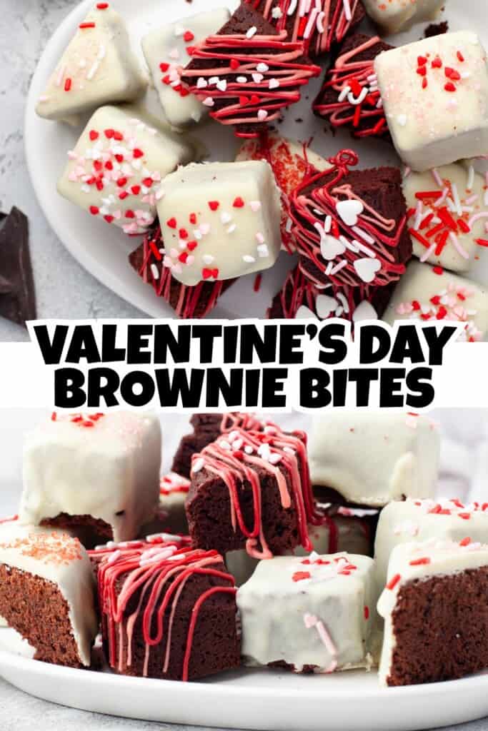 Valentine's Day Brownie Bites Pin.