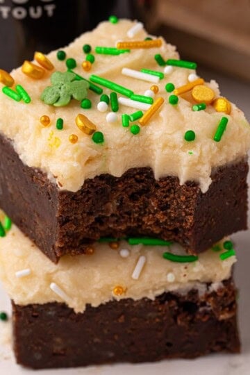 Brownies with Guinness and Bailey's