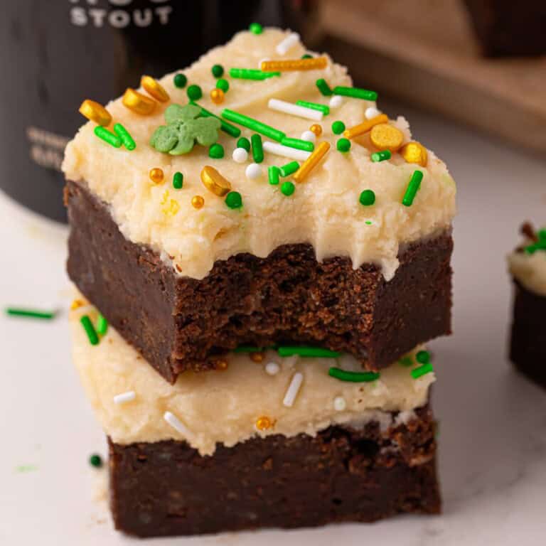 Brownies with Guinness and Bailey's