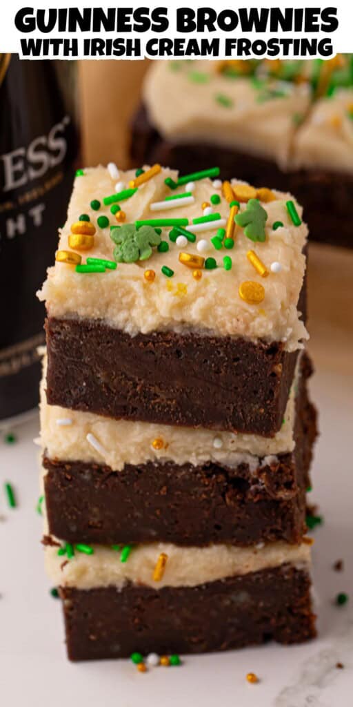 GUINNESS BROWNIES WITH IRISH CREAM Frosting Pin.