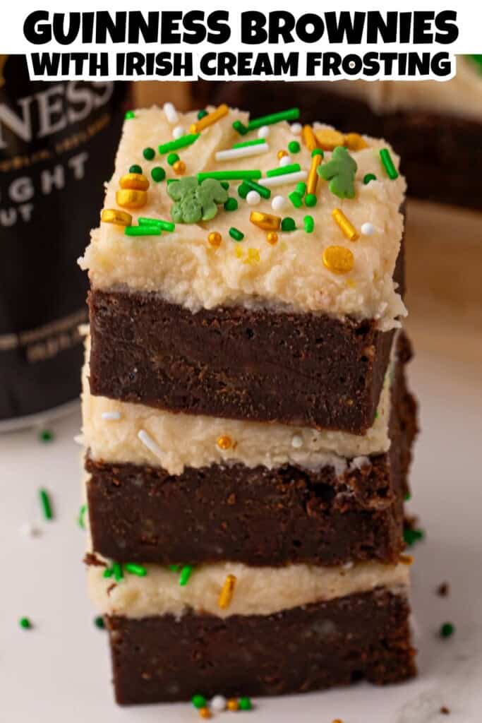 GUINNESS BROWNIES WITH IRISH CREAM Frosting Pin.