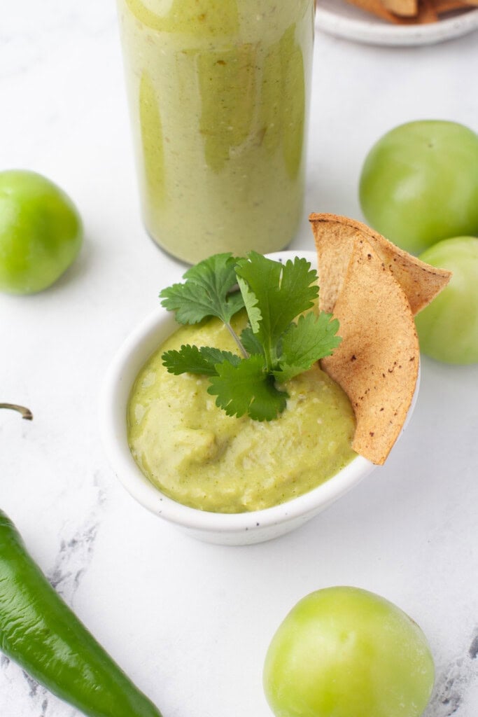 Avocado salsa dip