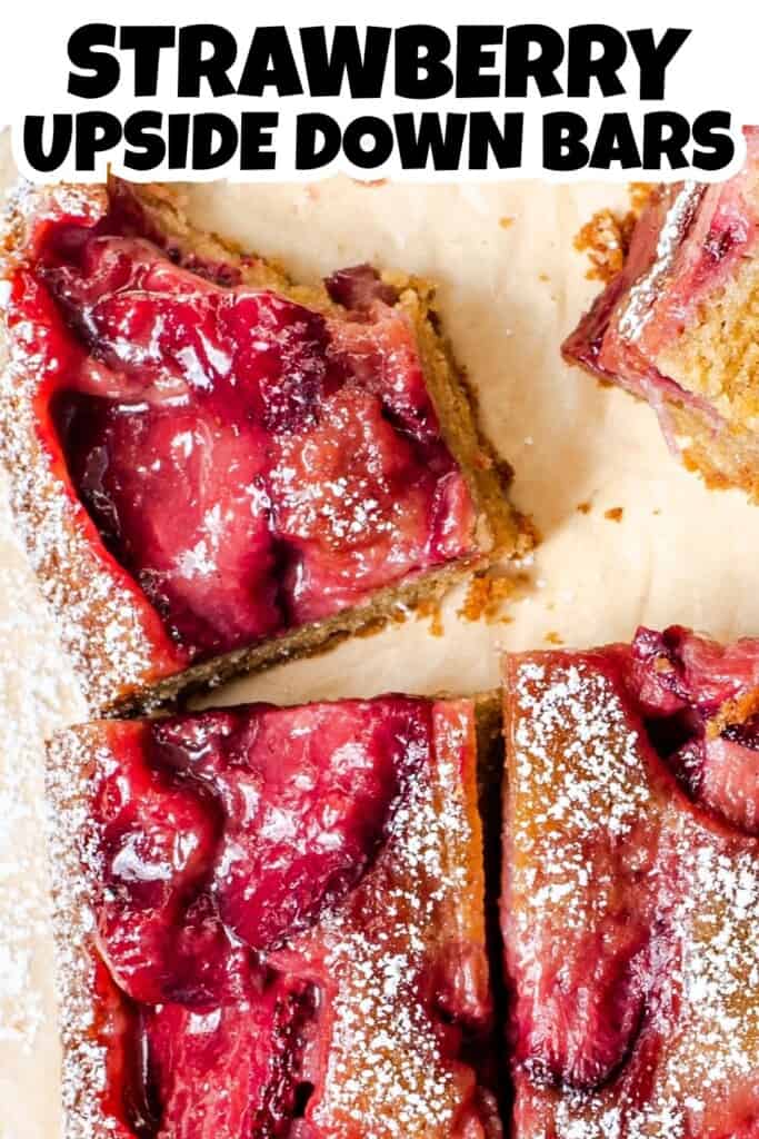 Strawberry Upside Down Bars Pin.