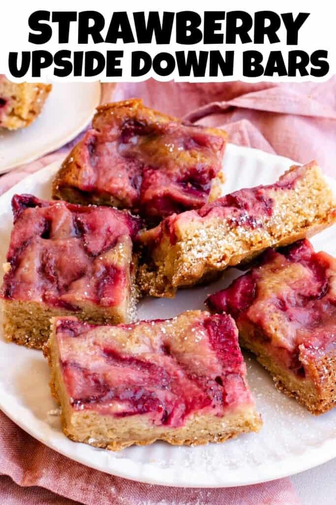 Strawberry Upside Down Bars Pin.